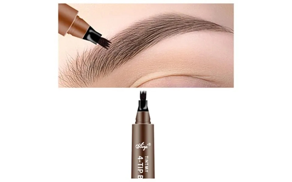 Durable naturally appearance eyebrows makeup pen - brown