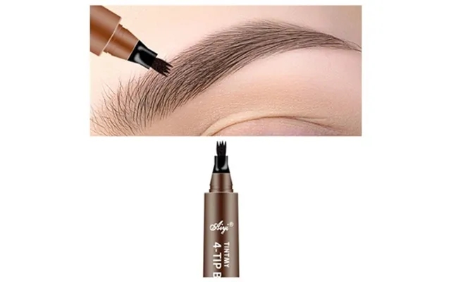 Durable naturally appearance eyebrows makeup pen - brown product image