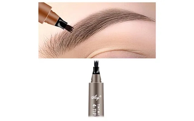 Durable naturally appearance eyebrows makeup pen - gray product image
