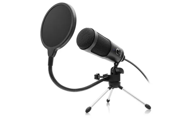 Niceboy voice capacitor microphone with tripod past, the laws pop filter product image
