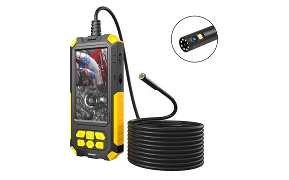 P50 5 m hard wire notebook 4,5 inch screen industrially pipes endoscope hd 5,5 mm dobbeltlinse ip68 waterproof inspection camera
