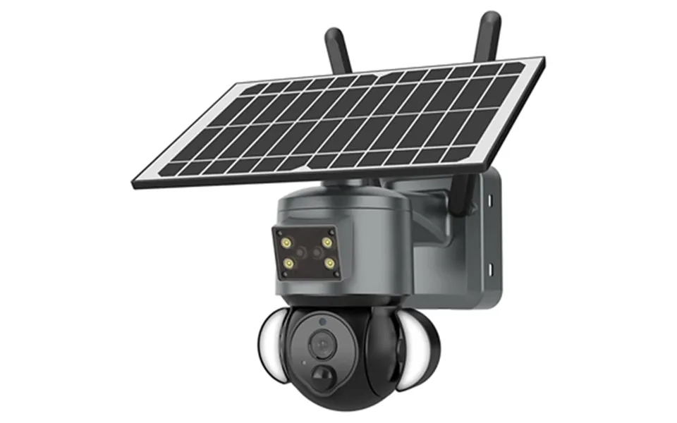 Solcelledrevet Ptz-kamera Med Alarm Funktion Og Projektør S528