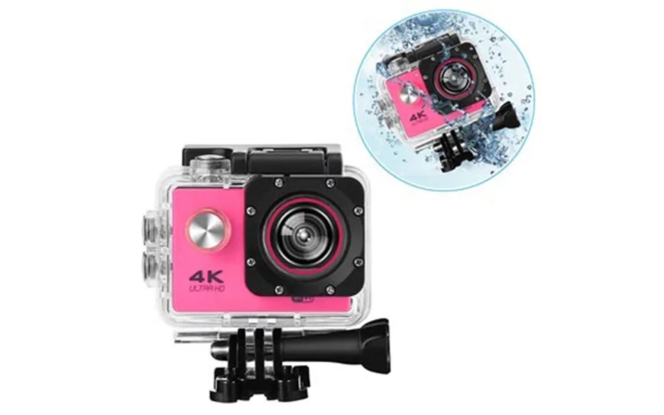 Sports sj60 waterproof 4k wifi action camera - hot pink