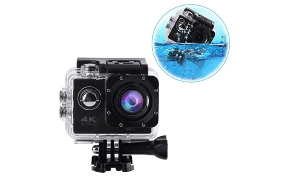 Sports sj60 waterproof 4k wifi action camera - black