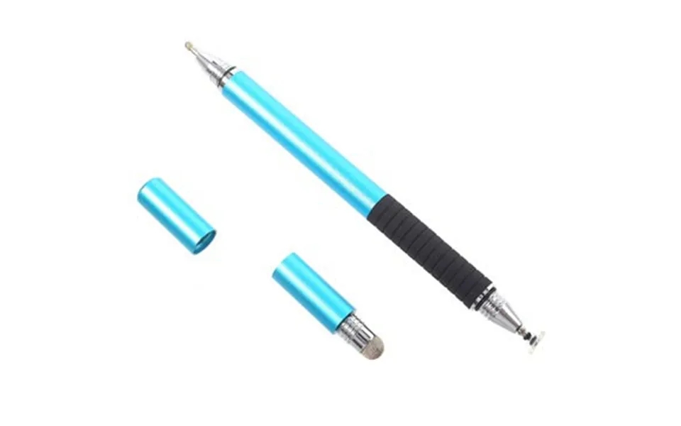 Stylish 3-i-1 multifunctional stylus pen & pen - light blue