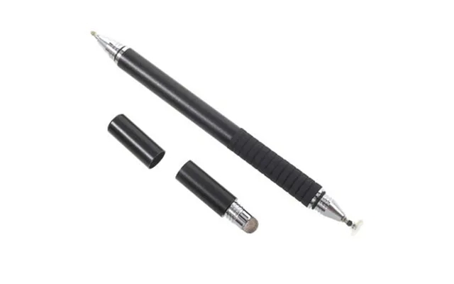 Stylish 3-i-1 multifunctional stylus pen & pen - black product image