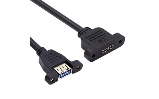 U3-083-of 50 cm type-a usb 3.0 She to micro 3.0 Type b she screw-mounted type 5gbps extension cable product image