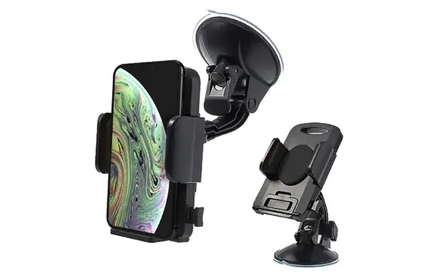 Universal smartphone tablet keeps with strong suction cup - black product image