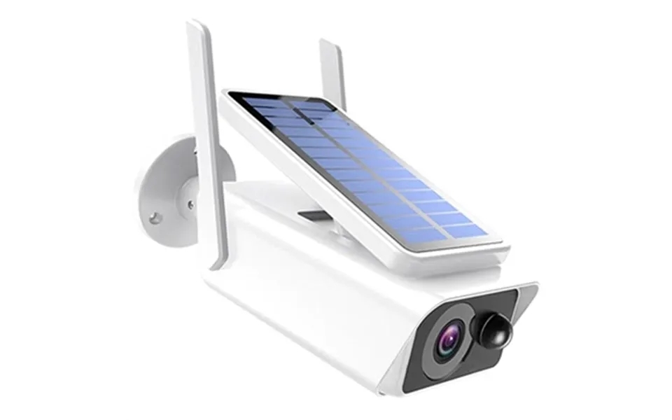 Waterproof solar powered surveillance camera abq-q1 - white
