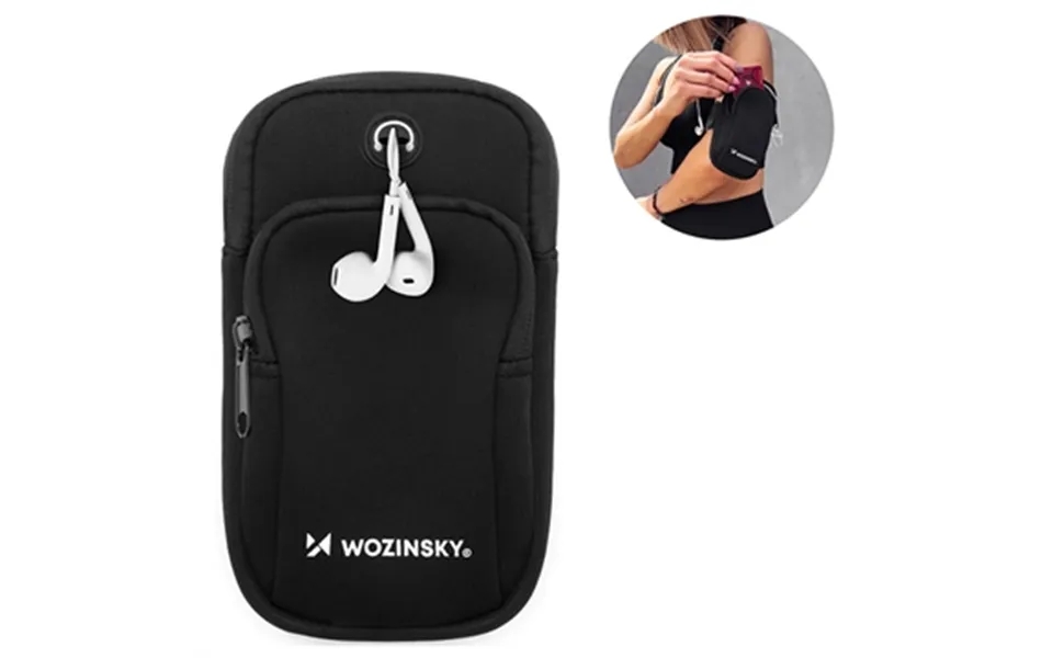Wozinsky Universal Dual Pocket Sportsarmbånd Til Smartphones - Sort