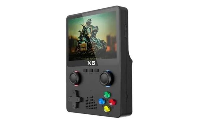 X6 retro handheld game console with double joystick design - 3,5 screen product image
