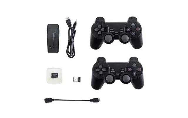 Y3 lite video games hdmi stick game console with dual 2.4G wireless controllers - built-in 3000 game, 32g product image