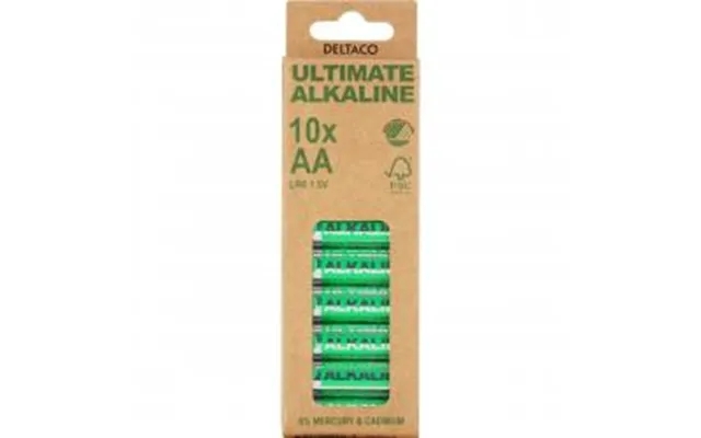 Deltaco ultimate alkaline aa lr6 1,5v - 10-pak product image