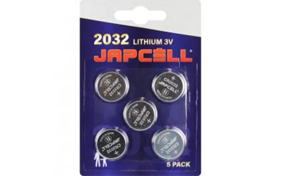 Japcell Lithium Cr2032 3v Batterier - 5 Stk.