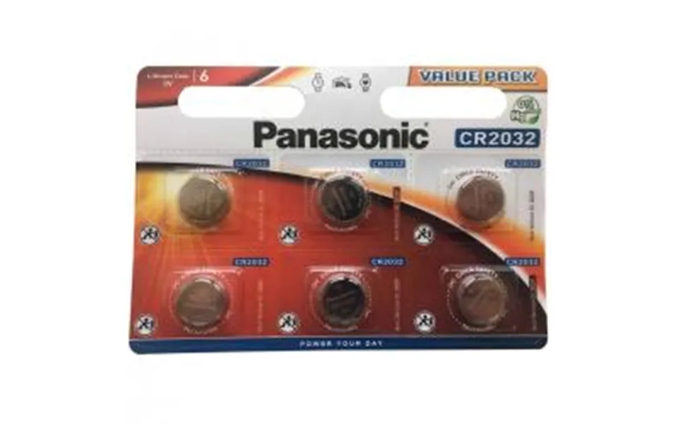 Panasonic Cr2032 3v Lithium Knapbatteri - 6 Stk.