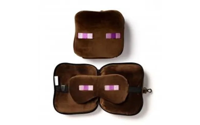 Relaxeazzz Minecraft Enderman Shaped Plush Travel Pillow & Eye Mask - Nakkepude product image