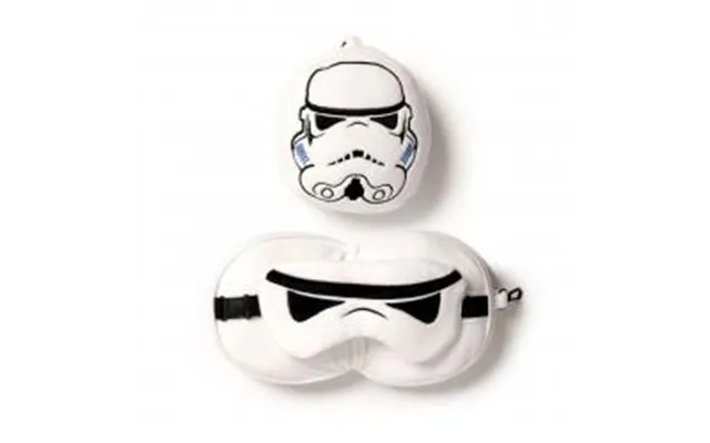 Relaxeazzz The Original Stormtrooper Shaped Plush Travel Pillow & Eye Mask - Nakkepude product image