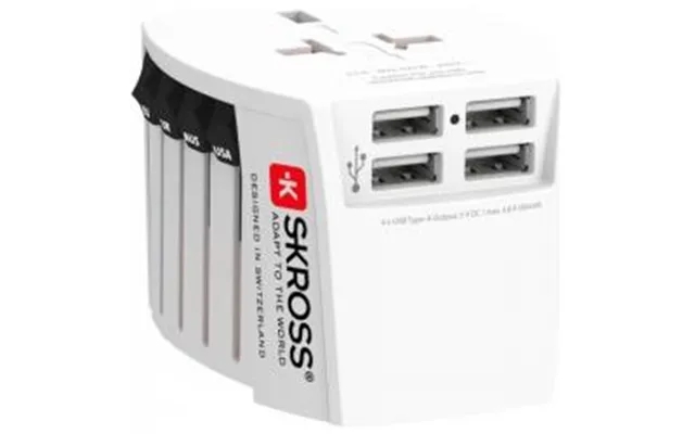 Skross Muv World Travel Adapter, Usb 4xa - Adaptor product image
