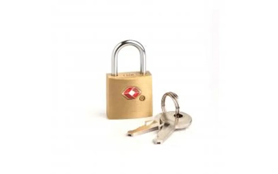 Travelblue travel sentry godkendt key lock, gold - padlock