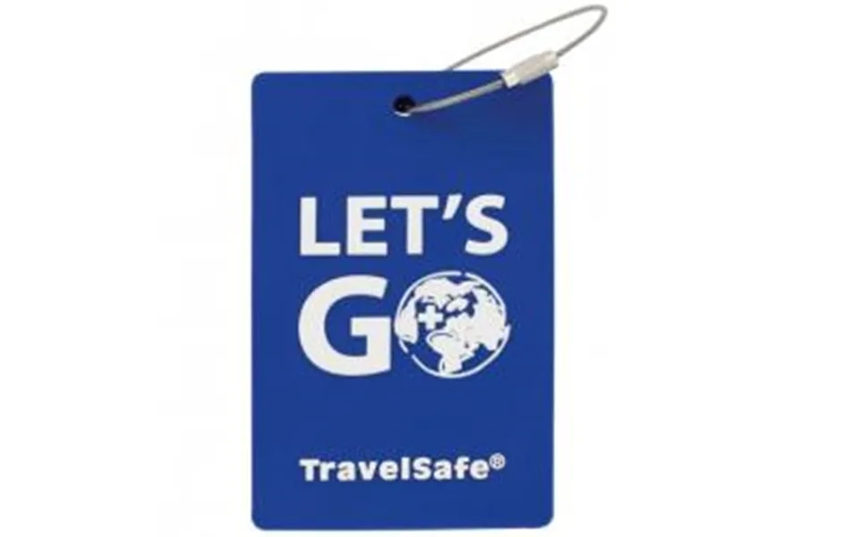 Travel safe address labels travel safe - blue