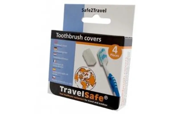 Travelsafe Toothbrush Covers 4 Pcs. - Diverse product image