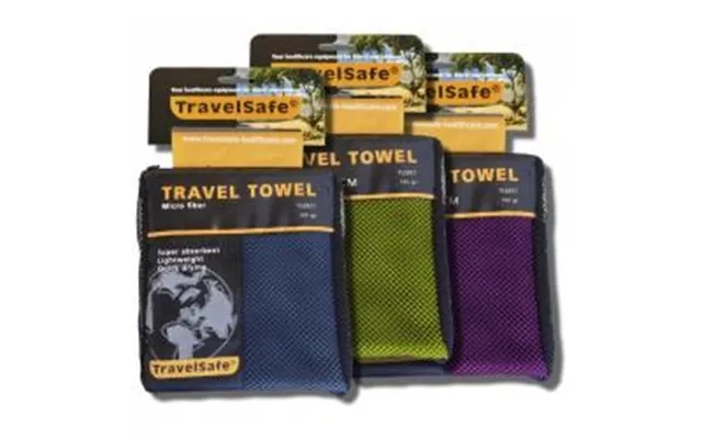 Travel safe traveltowel microfiber l 85 x 150 cm - purple product image