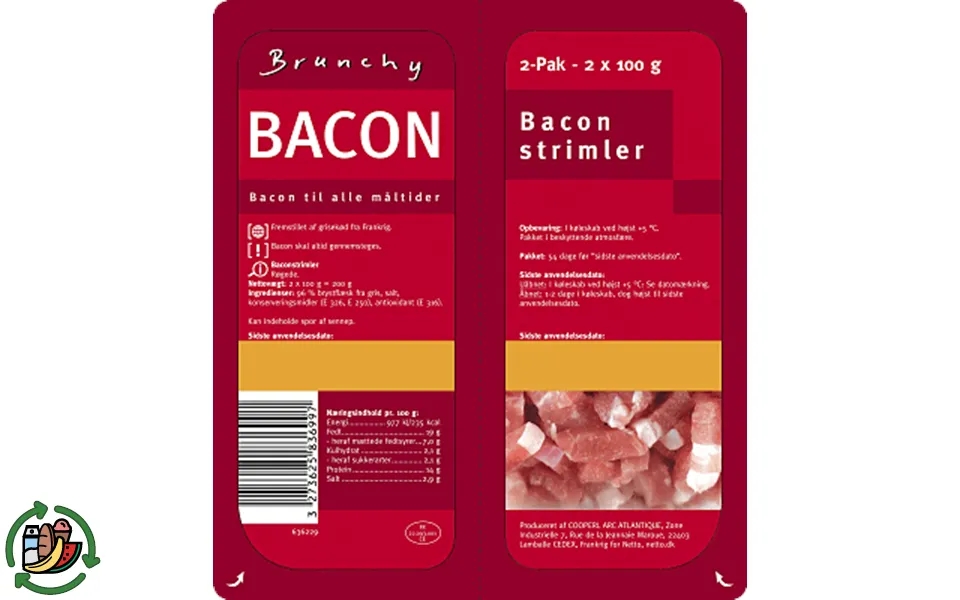 Bacon strips brunchy