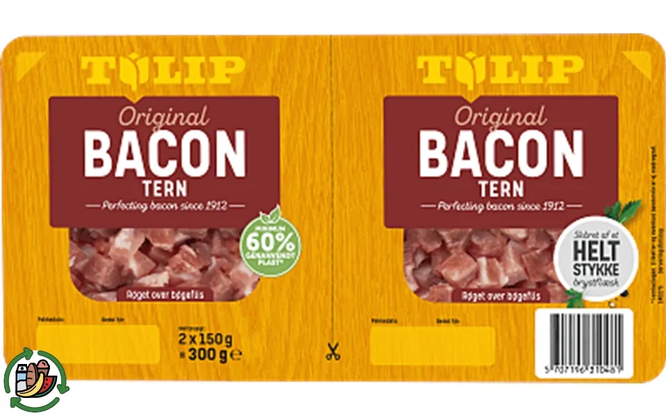 Bacon cubes tulip