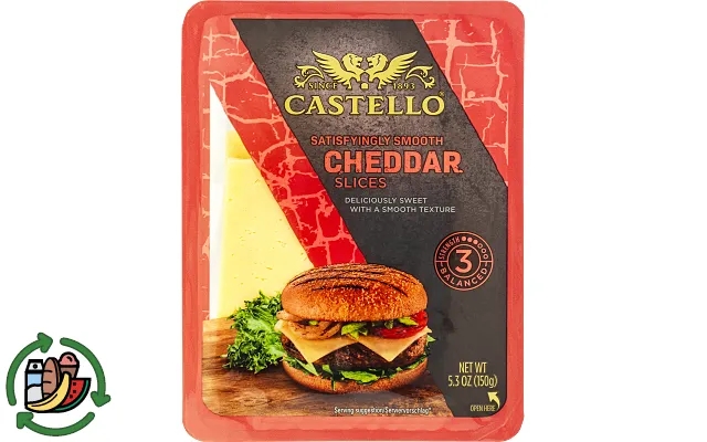 Cheddar slices castello product image