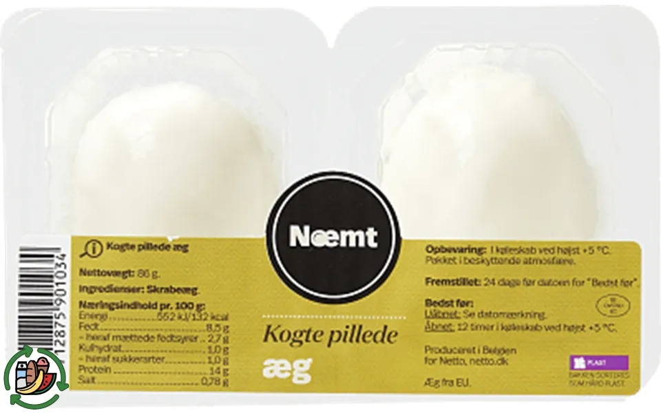 Precooked eggs næmt