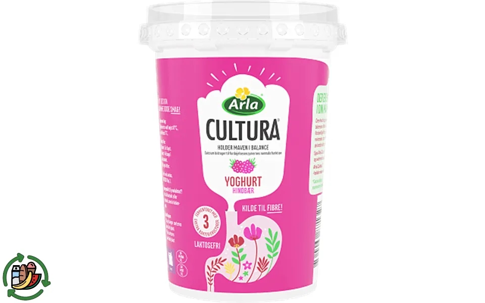 Raspberries yogurt arla cultura