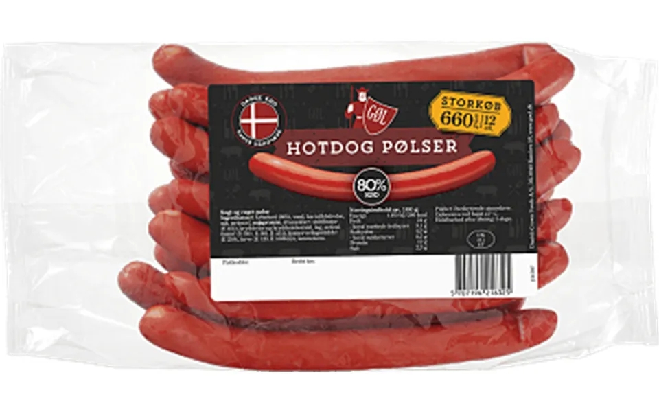 Hot dog sausages gøl