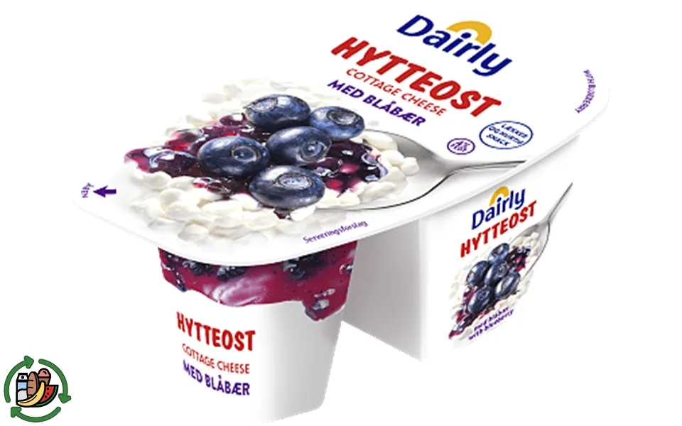 Cottage cheese blueberries dairly