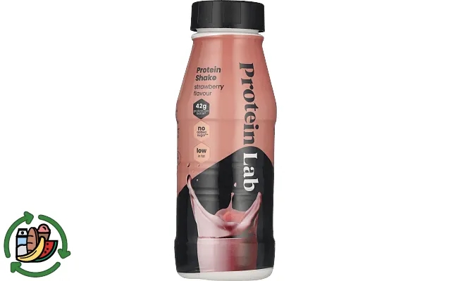 Strawberries beverage protein lab product image