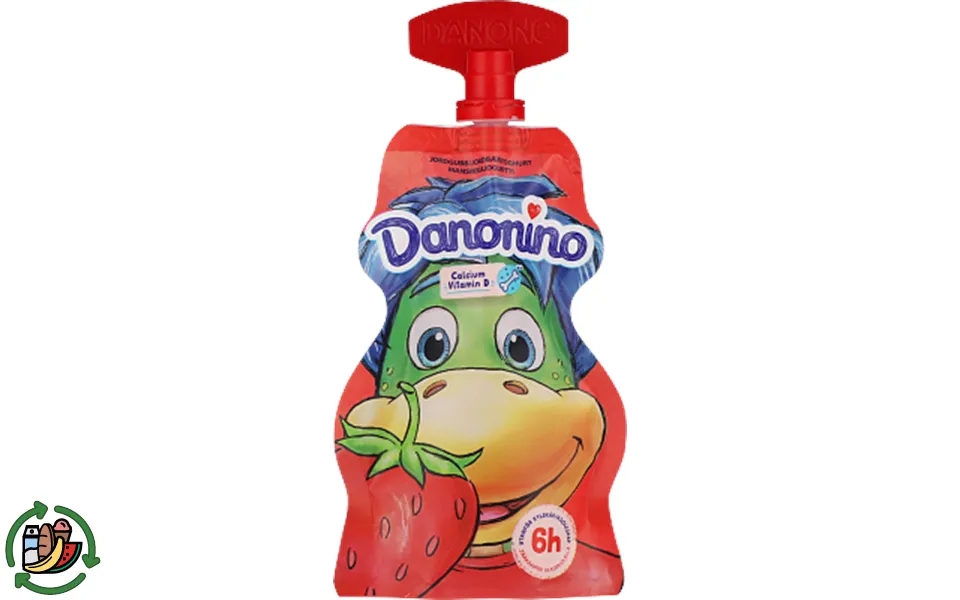 Strawberries yogurt danonino go