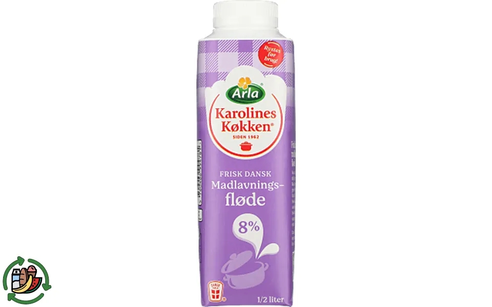 Madl. Fløde 8% Karoline's