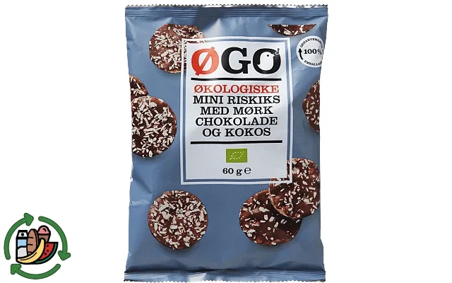 Mini rice crackers øgo product image