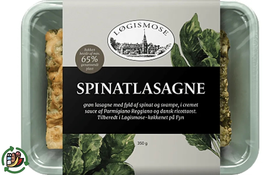 Spinatlasagne løgismose