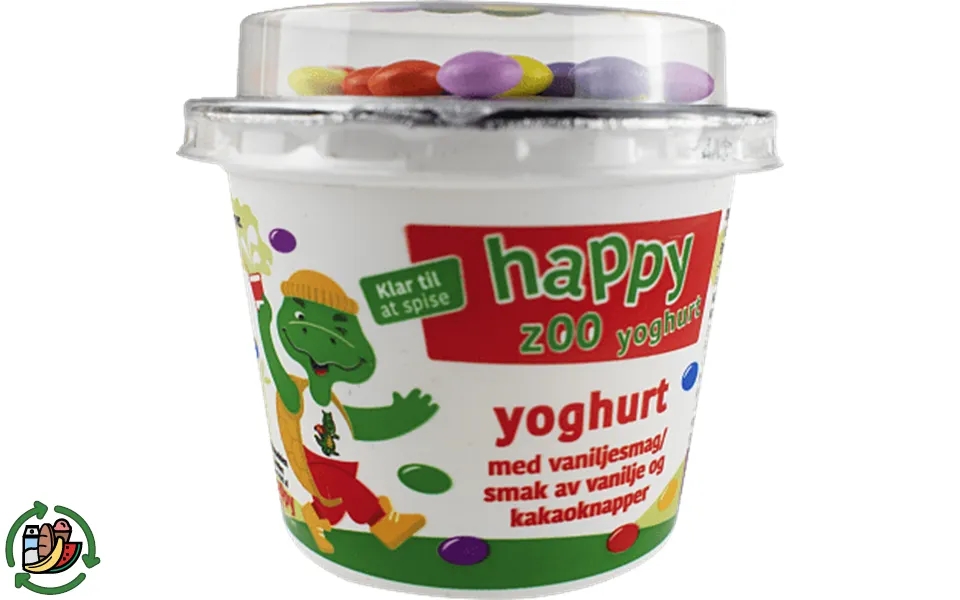 Vanilla yogurt happy zoo