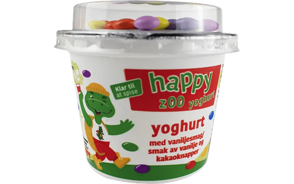 Vanilla yogurt happy zoo