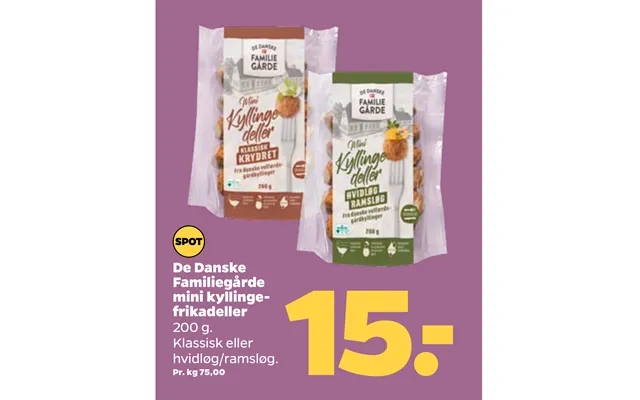 De Danske Familiegårde Mini Kyllingefrikadeller product image