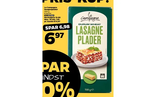 La Campagna Lasagneplader product image