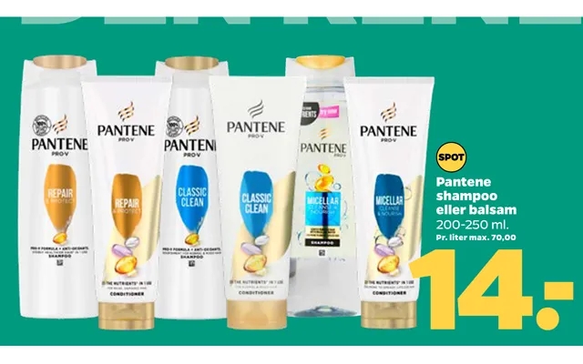 Pantene shampoo or conditioner product image