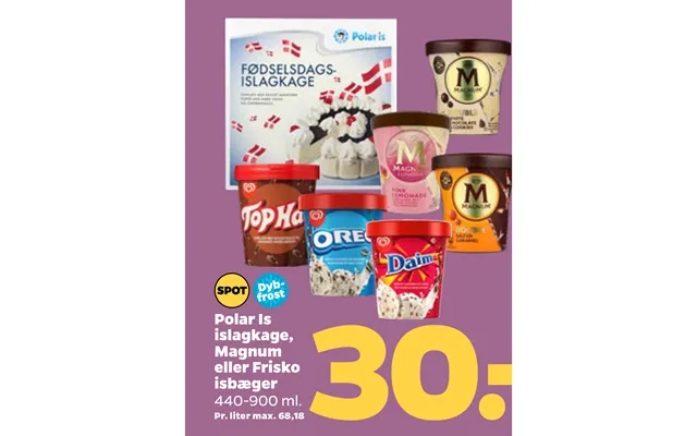 Polar ice islagkage, magnum or private schools isbæger product image