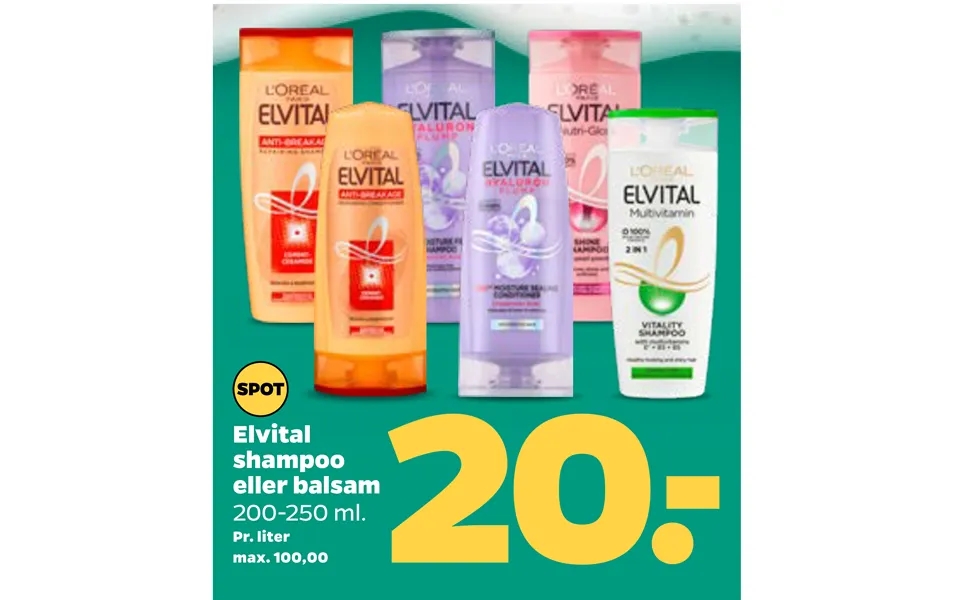 Elvital shampoo or conditioner