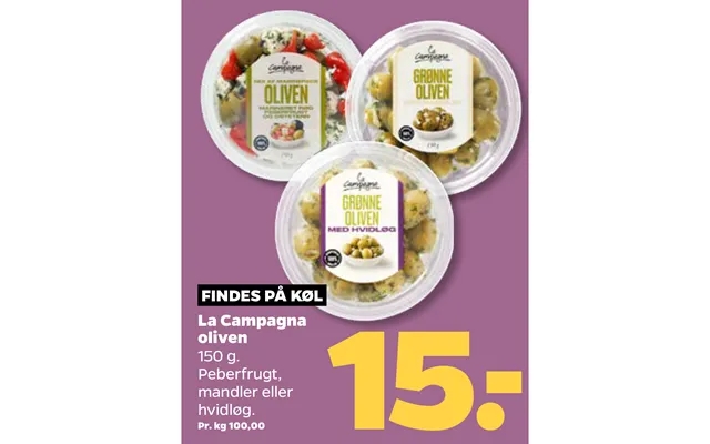 Findes På Køl La Campagna Oliven product image