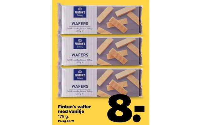 Finton's Vafler Med Vanilje product image