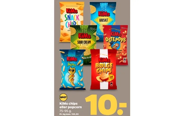 Kims potato chips or popcorn product image