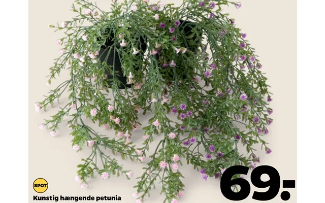 Artificial hanging petunia product image