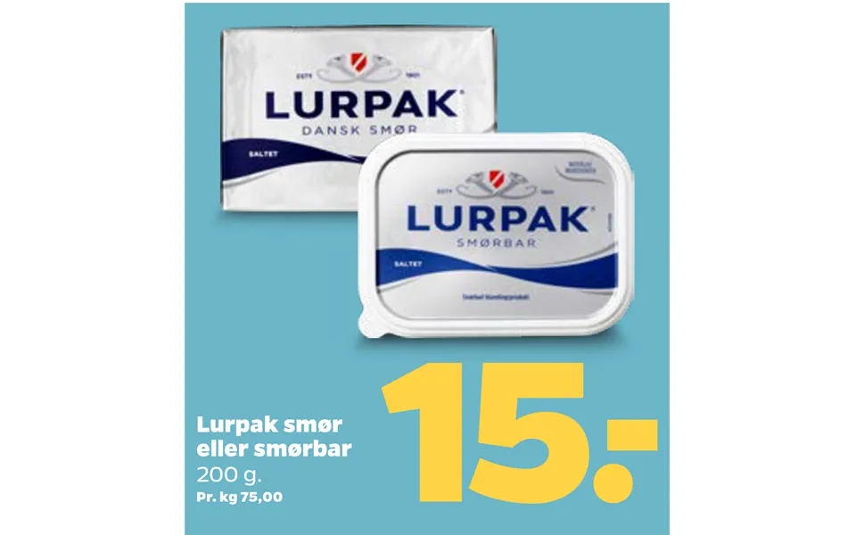 Lurpak butter or spreadable